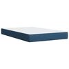 vidaXL Box Spring Bed with Mattress Blue 120x200 cm Fabric