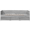 vidaXL Daybed with Drawers without Mattress Grey Sonoma 90x200 cm