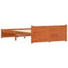 vidaXL Bed Frame Wax Brown 195.5 x 140.5 x 51 cm Solid Pine Wood