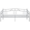 vidaXL Sofa Bed Frame without Mattress Grey Metal 90x200 cm