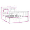 vidaXL Bed Frame without Mattress 135x190 cm Double Solid Wood