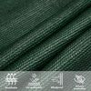 vidaXL Sunshade Sail 160 g/m² Dark Green 4x6 m HDPE