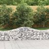 vidaXL Arched Gabion Baskets 9 pcs 200x50x40/60 cm Galvanised Iron