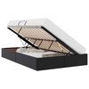 vidaXL Storage Bed with Mattress Black 120 x 190 cm Faux leather