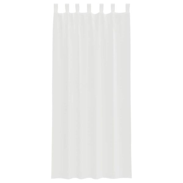 vidaXL Voile Curtains with Loops 2 pcs White 140x225 cm