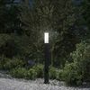 vidaXL Bollard Light with Outlet 80 cm Black IP44