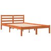 vidaXL Bed Frame without Mattress Wax Brown 120x200 cm Solid Wood Pine