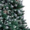 vidaXL Artificial Christmas Tree with LEDs&Ball Set&Pinecones 210 cm