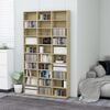 vidaXL CD Cabinet Sonoma Oak 102x16x177.5 cm Engineered Wood