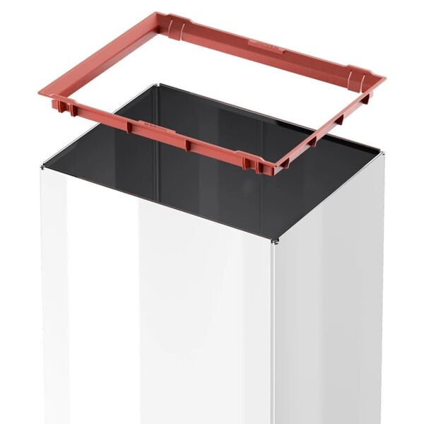 Hailo Waste Bin Big-Box Swing Size L 35 L White 0840-131