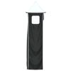 vidaXL Curtains for Loft Bed with Tunnel and Tower White and Black