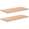 vidaXL Window Sills 2 pcs Natural 90 x 40 x 2 cm Solid Beech Wood