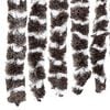 vidaXL Fly Curtain Brown and White 118x220 cm Chenille