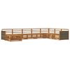 vidaXL Outdoor Sofa Set 8 pcs Natural
