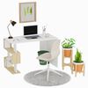 Homemania Computer Desk Patara 120x60x75 cm White and Oak
