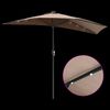 vidaXL Garden Parasol Taupe 294 x 150 x 223 cm Polyester and Steel