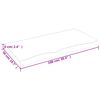 vidaXL Wall Shelf 100x50x(2-6) cm Untreated Solid Wood Oak