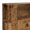 vidaXL Headboard Cabinet Old Wood 200x18.5x102.5 cm Engineered Wood