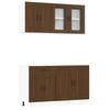 vidaXL 4 Piece Kitchen Cabinet Set Kalmar Brown Oak Engineered Wood