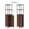 vidaXL Bathroom Furniture Set with Shelf 5 pcs Brown 76.5 x 35 x 95 cm