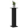 vidaXL Plant Stand 2 pcs Black Oak 30 x 30 x 95 cm Engineered wood