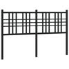vidaXL Metal Headboard Black 140cm