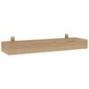 vidaXL Wall Shelves 2 pcs 60x15x4 cm Solid Wood Teak