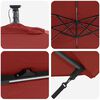 vidaXL Cantilever Banana Parasol Terracotta 249 x 249 x 250 cm