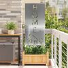vidaXL Garden Privacy Screen Silver 50 x 140 cm Galvanised steel