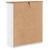 vidaXL Hutch ASKIM White 91 x 30 x 104 cm Solid pine wood