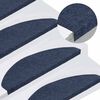 vidaXL Stair Mats Self-adhesive 15 pcs 65x22,5x3,5 cm Blue