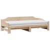 vidaXL Daybed with Trundle without Mattress 90x200 cm Solid Wood