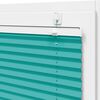 vidaXL Pleated Blind Petrol Green 75x150 cm Fabric Width 74.4 cm Polyester