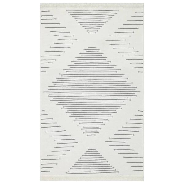 vidaXL Rug Dark Grey 120x180 cm Cotton