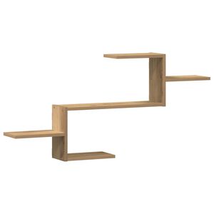 vidaXL Wall Shelf Artisian Oak 104x15x49 cm Engineered Wood