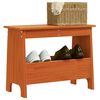 vidaXL Hall Bench Wax Brown 60x28x45 cm Solid Wood Pine