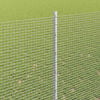 vidaXL Fence with Post Silver 1.6 x 10 m Steel