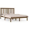 vidaXL Bed Frame without Mattress Honey Brown Solid Wood 140x200 cm