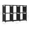 vidaXL 6-Cube Display Shelf Black 103x30x72.5 cm Fabric