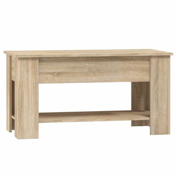 vidaXL Coffee Table Sonoma Oak 101x49x52 cm Engineered Wood