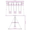 vidaXL Outdoor Swing Set with 3 Swings