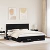 vidaXL Bed Frame with Headboard Black Oak 180 x 200 cm Engineered Wood