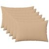 vidaXL Cushion with Pillow HEERLEN 6 pcs Cream Fabric
