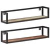 vidaXL Wall Shelves 2 pcs 80 cm Solid Reclaimed Wood