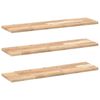 vidaXL Floating Shelves 3 pcs 80x20x2 cm Untreated Solid Wood Acacia