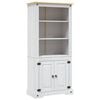 vidaXL Cupboard Mexican Pine Corona Range White 80x40x170 cm