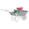 vidaXL Wheelbarrow Tray Replacement Silver 80 x 60 x 25 cm Steel