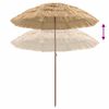 vidaXL Beach Parasol Natural 160 x 160 x 196 cm Polyester and Steel