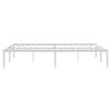 vidaXL Metal Bed Frame without Mattress White 150x200cm