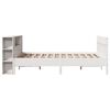 vidaXL Bookcase Bed without Mattress White 160x200cm Solid Wood Pine